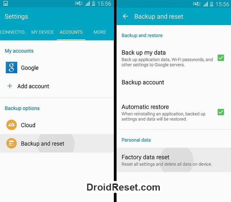 Huawei Ascend Mate 7 Factory Reset
