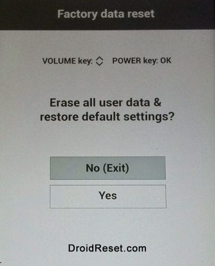 LG X Power (Cricket) K450 Factory Reset