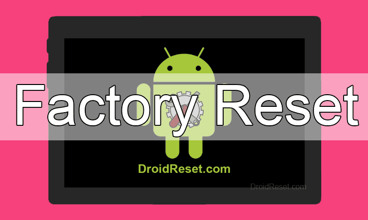 Sony Xperia Tablet Z LTE S-03E Factory Reset